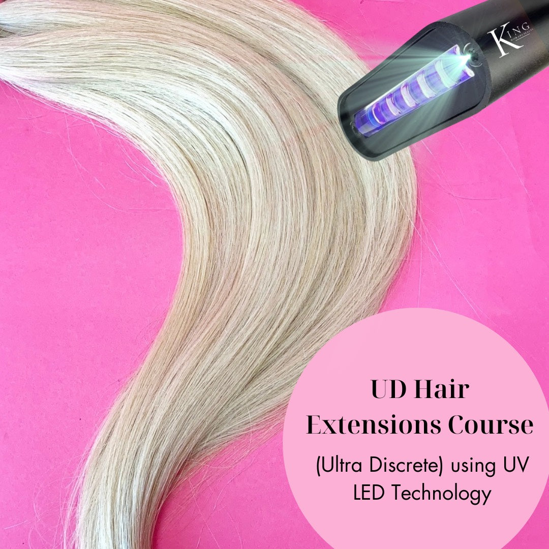 UD Hair Extensions Course Ultra Discrete using UV LED Technology