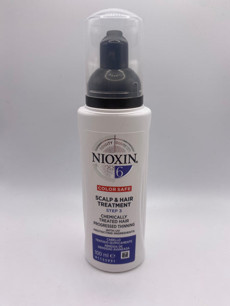 Nioxin 6 Scalp and Hair Treatment for Chemically Treated Hair with Progressed Thinning