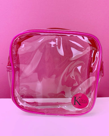 King Cosmetic Bag (Clear)