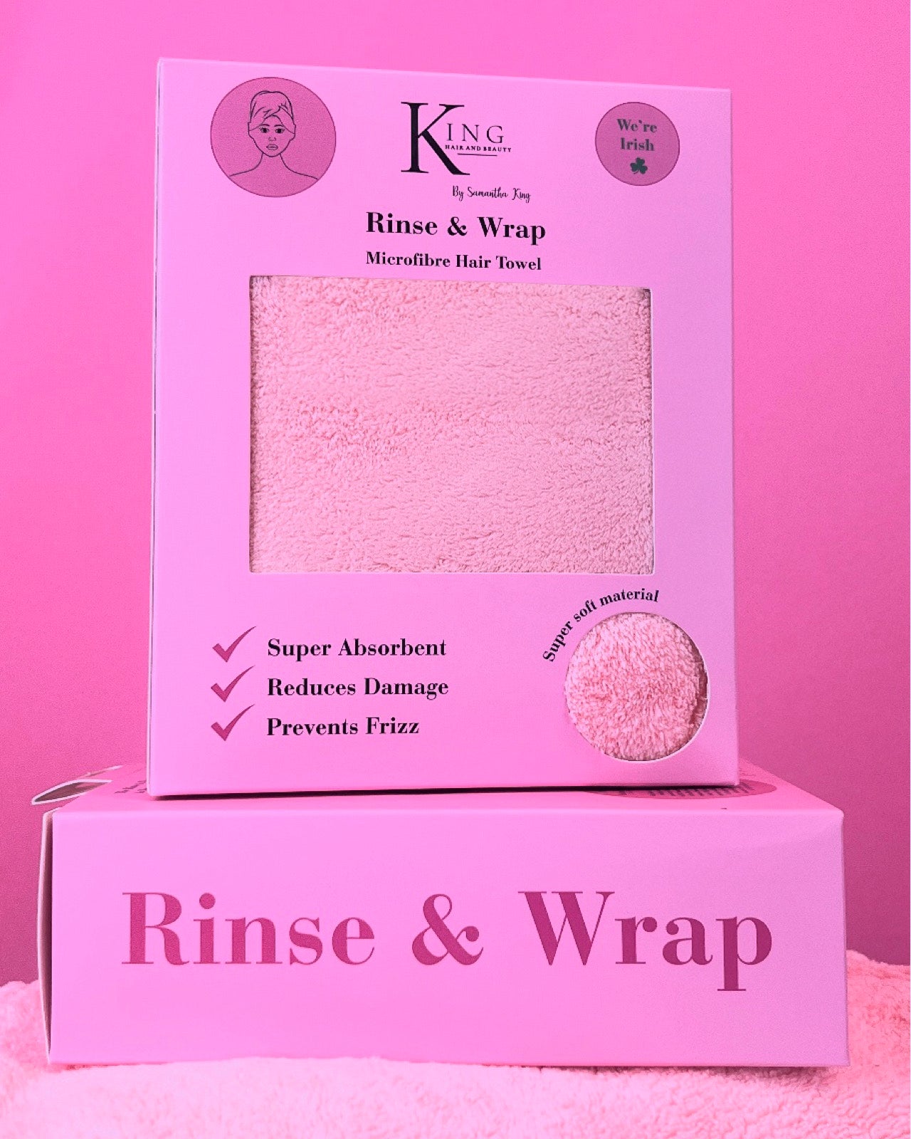 Rinse & Wrap Microfibre Hair Towel